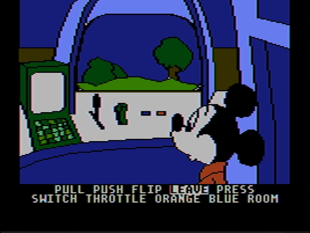 Gameplay of Mickey's Space Adventure for DOS